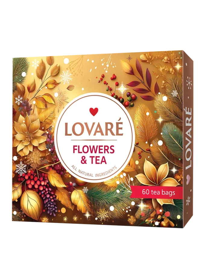 Подаръчен Комплект Чай LOVARE Winter Flowers Tea